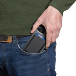 Cartera magnética para móvil de cuero sintético con soporte color negro novena vista