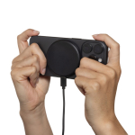 Cargador magnético inalámbrico de plástico reciclado y bambú 3 en 1 color negro novena vista