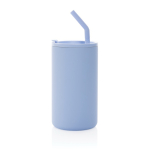 Taza térmica elegante de acero inoxidable reciclado 800ml color azul claro tercera vista