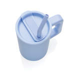 Taza térmica elegante de acero inoxidable reciclado 800ml color azul claro sexta vista