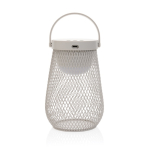 Lámpara de mesa de plástico reciclado con 3 modos de brillo IPX4 color gris tercera vista