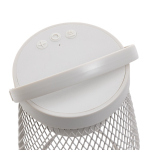 Lámpara de mesa de plástico reciclado con 3 modos de brillo IPX4 color gris cuarta vista