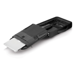 Mochila antirrobo de RPET que se convierte en maletín para PC 16” color negro novena vista