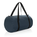 Bolsa deportiva plegable de RPET con bolsita para guardarla color azul marino