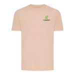 Camiseta unisex en algodón regular fit para promociones 180 g/m2 Iqoniq color champagne vista con logo