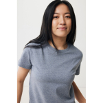 Camiseta unisex en algodón regular fit para promociones 180 g/m2 Iqoniq color gris claro jaspeado