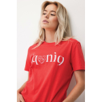 Camiseta unisex en algodón regular fit para promociones 180 g/m2 Iqoniq color coral