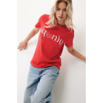 Camiseta unisex en algodón regular fit para promociones 180 g/m2 Iqoniq color coral
