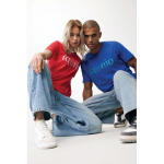 Camiseta unisex en algodón regular fit para promociones 180 g/m2 Iqoniq color coral