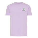 Camiseta unisex en algodón regular fit para promociones 180 g/m2 Iqoniq color lila vista con logo