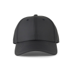 Gorra de RPET de 6 paneles con cierre de hebilla ajustable 85 g/m2 color negro segunda vista