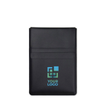 Funda para portátil de poliéster con alfombrilla para ratón 14” color negro vista de impresión