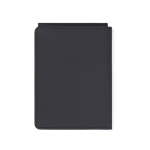 Funda de pasaporte y tarjetas de cuero sintético con protección RFID color negro