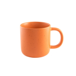 Taza de cerámica para café con acabado mate y efecto rústico 90ml color naranja primera vista