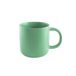 Taza de cerámica para café con acabado mate y efecto rústico 90ml color verde claro primera vista