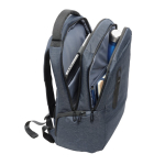 Mochila impermeable de nailon reciclado y RPET 210D para PC 17'' color azul cuarta vista