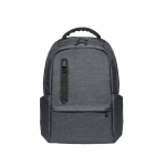 Mochila impermeable de nailon reciclado y RPET 210D para PC 17'' color gris oscuro primera vista