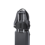 Mochila impermeable de nailon reciclado y RPET 210D para PC 17'' color gris oscuro tercera vista