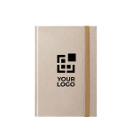 Libreta de caña de azúcar con tapa dura y A5 hojas a rayas vista principal