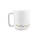 Taza de cerámica con estampado navideño con capacidad hasta 330ml color blanco segunda vista