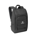 Mochila para PC de RPET resistente al agua con reflectante 16'' color negro imagen con logo