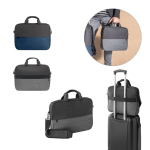 Maletín para PC de poliéster reciclado con correa para trolley 15'' varios colores