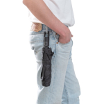 Paraguas plegable completamente automático de RPET 190T Ø105 color negro cuarta vista