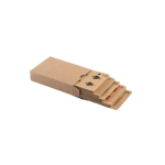 Baraja de 54 cartas clásicas de papel kraft con certificado FSC™ color negro tercera vista