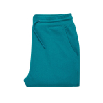 Pantalón unisex estilo jogger de algodón reciclado 340 g/m2 Iqoniq color verde esmeralda tercera vista