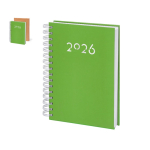 Agenda de anillas en el lateral con vista diaria en inglés y español A5