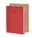 Agenda de anillas en el lateral con vista diaria en inglés y español B5