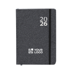 Agenda de cartón reciclado con vista diaria en inglés y español A5 vista principal