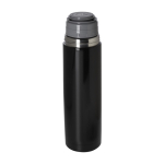 Termo de acero inoxidable reciclado con tapa estilo vaso 750ml color negro segunda vista