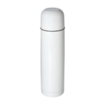 Termo de acero inoxidable reciclado con tapa estilo vaso 750ml color blanco