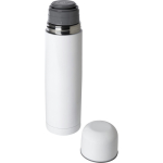 Termo de acero inoxidable reciclado con tapa estilo vaso 750ml color blanco segunda vista