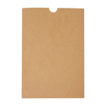 Libreta con tapa de tejido RPET con portabolígrafos A5 hojas a rayas color azul cian segunda vista con caja