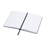 Libreta con tapa de tejido RPET con portabolígrafos A5 hojas a rayas segunda vista
