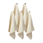 Paño de cocina de algodón reciclado con asa de color 200 g/m2 color negro segunda vista varios colores