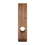 Set de portabotellas de madera de acacia con utensilio color madera segunda vista frontal