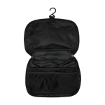 Neceser de poliéster reciclado 900D con compartimiento principal color verde tercera vista frontal