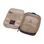 Bolsa para accesorios de poliéster reciclado con bolsillos Case Logic Invigo color negro segunda vista