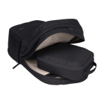 Bolsa para accesorios de poliéster reciclado con bolsillos Case Logic Invigo color negro cuarta vista