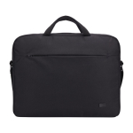 Maletín de poliéster reciclado para portátil con forro Case Logic Invigo 15,6” color negro segunda vista frontal