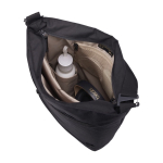 Bolsa tote para PC de poliéster reciclado con organizadores 15,6” color negro tercera vista