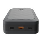 Batería externa de plástico reciclado ultrarrápida de 27.000 mAh color negro vista detalle 1