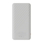 Powerbank de carga rápida con tecnología FastCharge 10.000 mAh color blanco segunda vista trasera