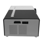 Miniproyector Prixton Cinema para reproducir vídeos en calidad Full HD color blanco/negro vista lateral