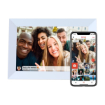 Marco de fotos digital Prixton Prado 10” con app ”Frameo” color blanco segunda vista