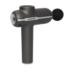 Pistola masajeadora inalámbrica Prixton MGF80 Synergy con 4 cabezales color negro cuarta vista