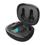 Auriculares Prixton TWS159 con cancelación de ruido ambiental color negro segunda vista frontal